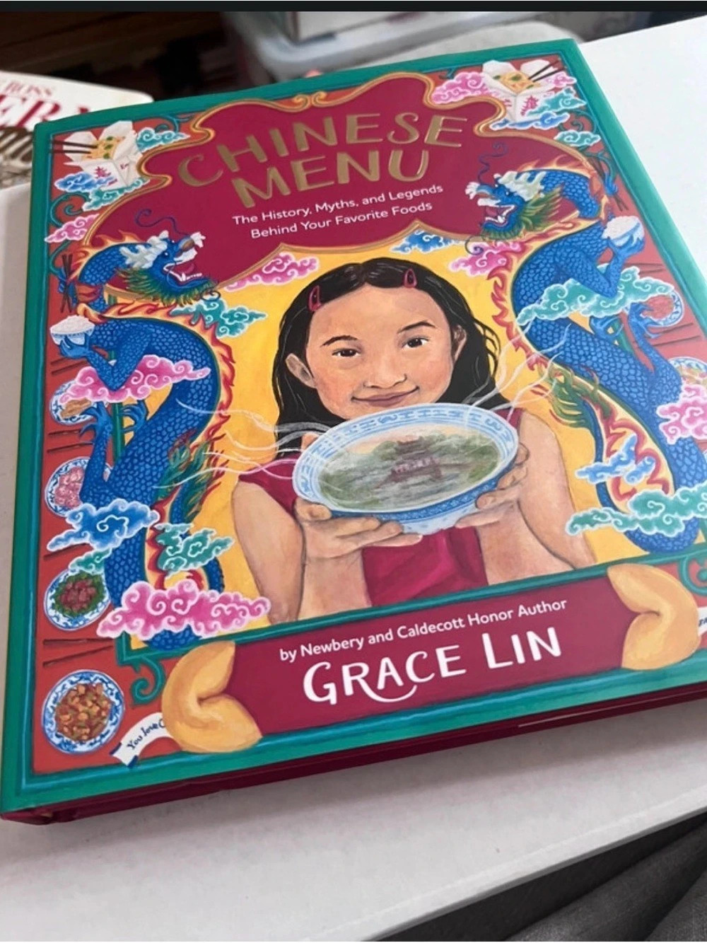 SIGNED COPY - Chinese Menu by Grace Lin (Hardcover, First Edition)